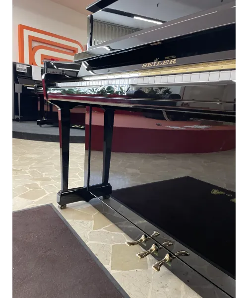Pianoforte verticale seiler nero lucido