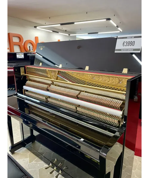 Pianoforte verticale seiler nero lucido