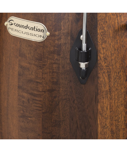 COPPIA CONGAS SOUNDSATION  SCO10M-MH 10 +11" MANGO SATIN NATURAL  HW-BK