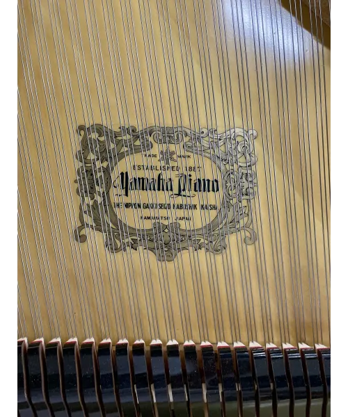 yamaha C7 black half-tail piano