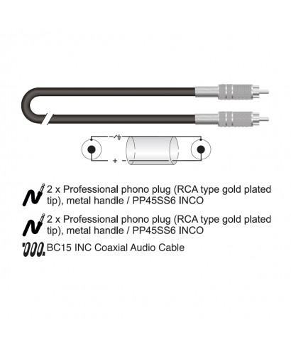 Pc50BK unbalanced patch cable-003sd