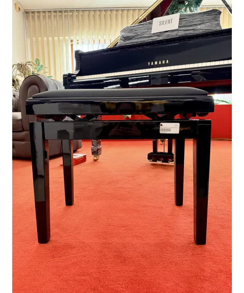 Glossy black piano bench