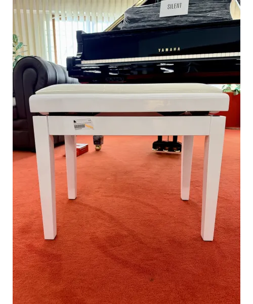 Panchina pianoforte bianco lucido
