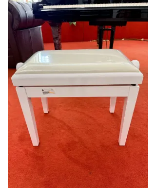 Panchina pianoforte bianco lucido