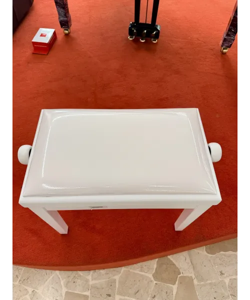 Panchina pianoforte bianco satinato