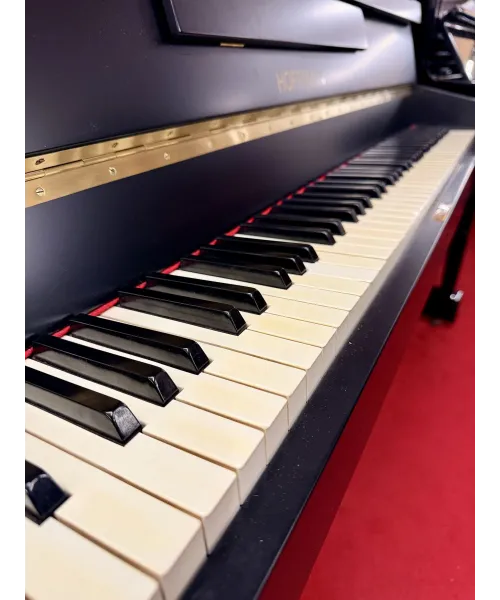 Pianoforte verticale hoffmann nero satinato