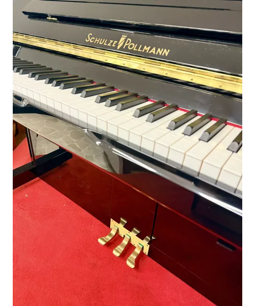Piano Vertical Schulze Pollmann Mod.S132a Shiny Black + Kit Sil