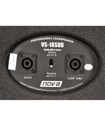 Passive subwoofer NOVA Visio 18 "vs-18 sub