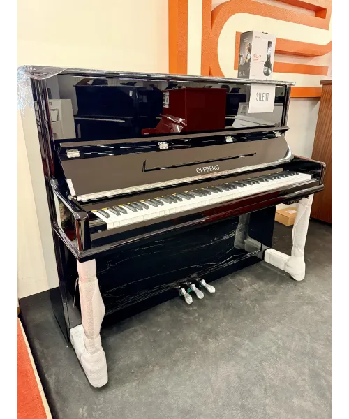 Pianoforte verticale offberg mod. 122t nero lucido + silent
