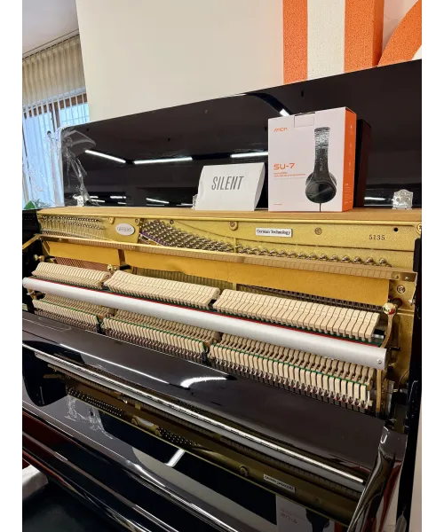 Vertical piano offberg mod. 122T Glossy Black + Silent