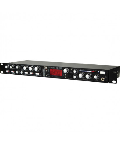 MIXER RACK 1U MEDIA PLAYER MP3 RADIO FM HILL AUDIO IMM-2320