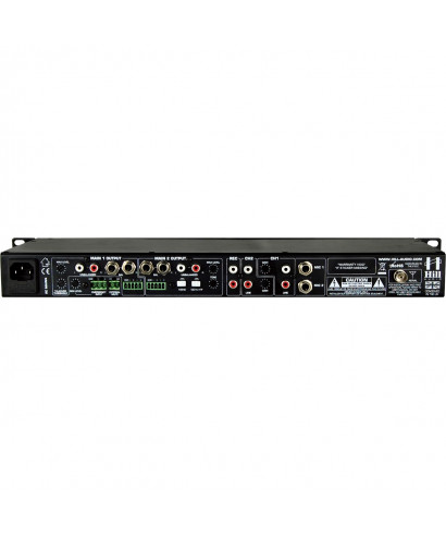 MIXER RACK 1U MEDIA PLAYER MP3 RADIO FM HILL AUDIO IMM-2320