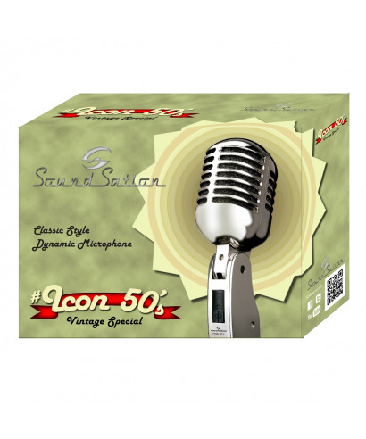 Microfono dinamico vintage soundsation icon 50's