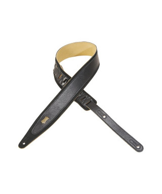 Guitar shoulder strap LEVY'S Ms317co-BLK black leather