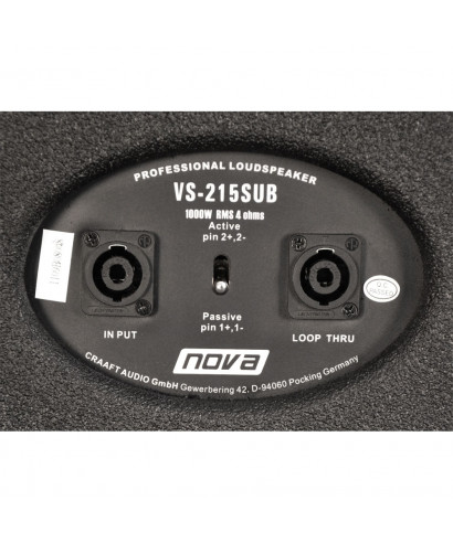 Passive subwoofer NOVA Visio 2x15 "vs-215 sub