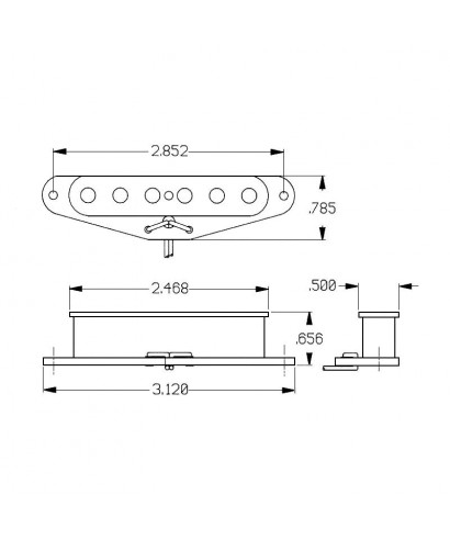 PICKUP SEYMOUR DUNCAN STR-1 Vntg Rhythm for Tele