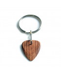 Keychain with plectrum TIMBERTONES Bubinga