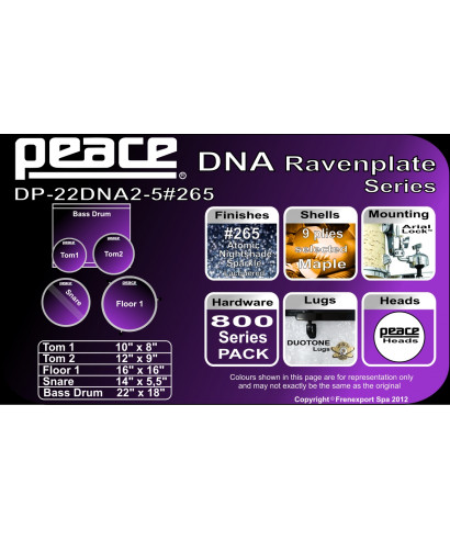 Peace batteria dp-22dna2-5 265 atomic nightshade sparkle 