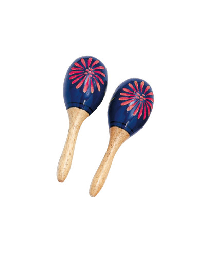 Peace couple maracas wooden RH-18 