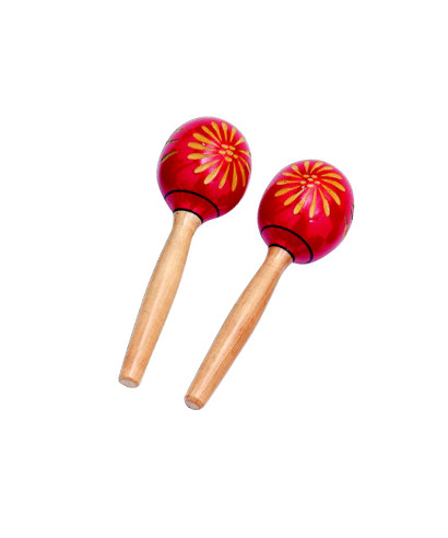 Peace couple maracas wooden RH-19 