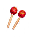Peace couple maracas wooden RH-19 