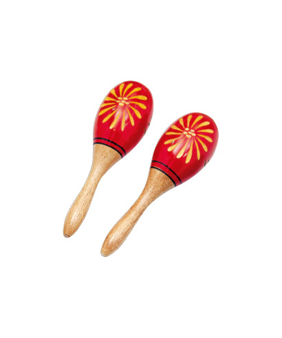 Peace couple maracas wooden RH-23 