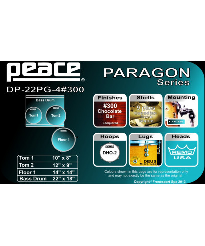 Peace batteria dp-22pg-4-c1 300 chocolate bar