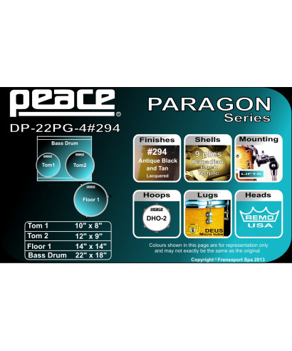 Peace battery DP-22pg-4-C1 294 Black & Tan