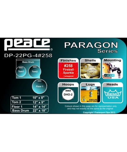  Peace battery DP-22pg-4-C1 258 Fireball Sparkle