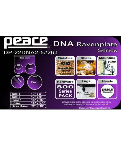 Peace battery DP-22dna2-5 263 Atomic Bullion Sparkle