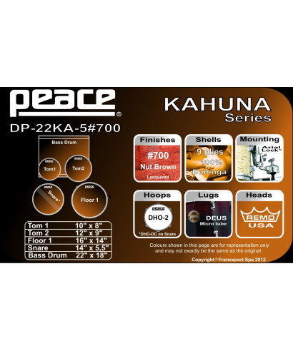 Peace battery DP-22ka-5 700 Nut Brown