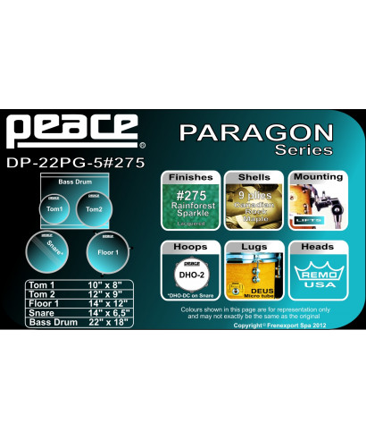 Peace battery DP-22pg-5 275 Rainforest Sparkle