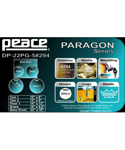 Peace battery DP22PG-5 294 Black and tan