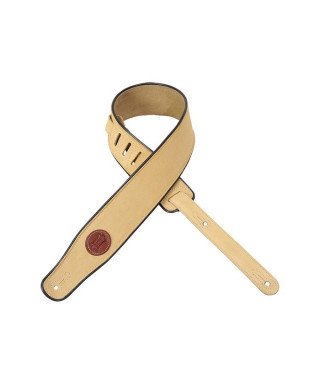 Shoulder belt LEVY'S Mss3-Tan suede leather for guitar