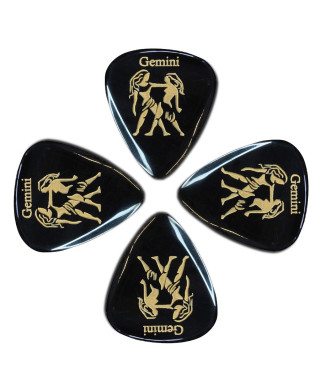 CONFEZIONE 4 PLETTRI TIMBERTONES ZODIAC GEMELLI