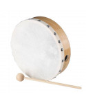 Peace tambourine with hinged and natural leather RH-5-10 25cm 