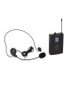 RADIOMIC. TRUE DIVERSITY UHF DOPPIO SOUNDSATION WF-U2300HP 1 TX MANO, 1 TASC+HEADSET 823-832MHz