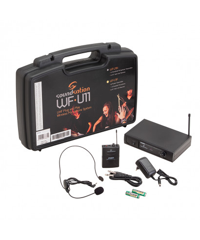 RADIOMICROFONO UHF SOUNDSATION WF-U11PB BODYPACK & HEADSET 863.55 MHz