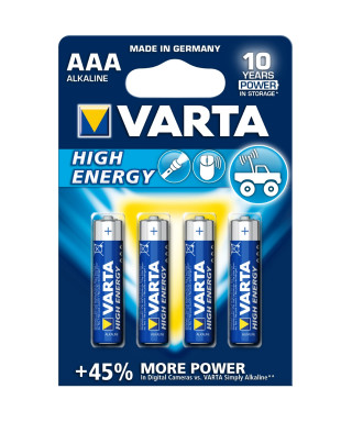 Alkaline battery VARTA High ENERGY AAA Ministilo Blister 4 pcs