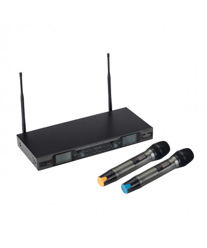 Radiomic. True diversity UHF double SOUNDSATION Wf-U2600HH 2 TX hand 630-660mhz