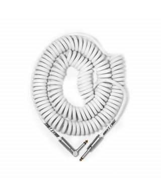 Spiral cable BULLET CABLE Bc-30CCW 9M straight / angled white jack