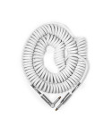Spiral cable BULLET CABLE Bc-30CCW 9M straight / angled white jack