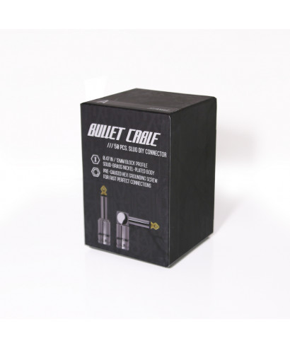 CONFEZIONE 50 CONNETTORI BULLET CABLE SLUG ANGOLATO BC-SLA-50 SENZA SALDATURA
