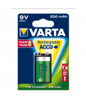 BATTERIA RICARICABILE VARTA ACCU 9V 200 mAh BLISTER 1 PZ