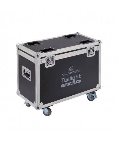 FLIGHT CASE PER 2 TESTE MOBILI LED TWILIGHT 150 BEAM