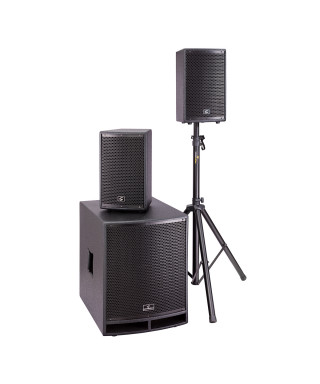 PA 2 system.1 SOUNDSATION LiveMaker 1521 Mix, 2x8 "+15" sub