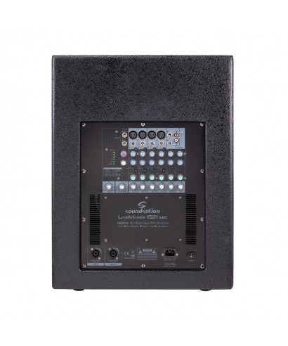PA 2 system.1 SOUNDSATION LiveMaker 1521 Mix, 2x8 "+15" sub