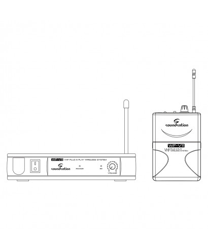 RADIOMIC. VHF SOUNDSATION WF-V11PC BODYPACH + HEADSET 205.75MHz