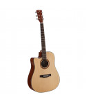 Chitarra acustica mancina soundsation olympic-dnce-gnt-lh dreadnought cutaway w/preamp