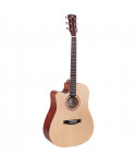 Acoustics Guitar Mancina Soundsation Grand Teton-dnce-NT-LH Dreadnought Cutaway EQ